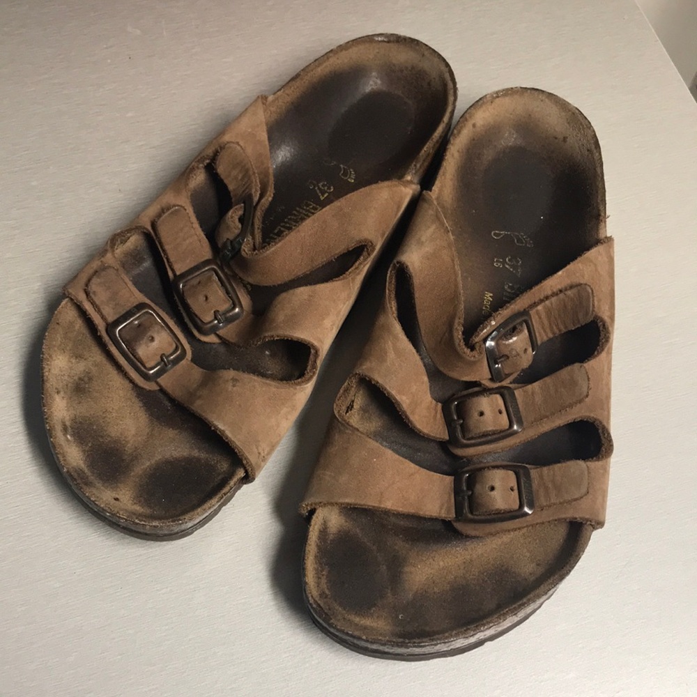 Birkenstock sandals.